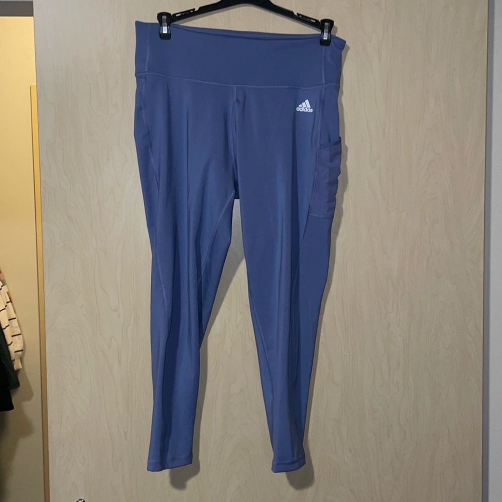 Light blue Adidas leggings